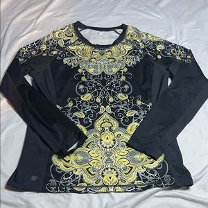 Athleta Paisley Print Athletic Top